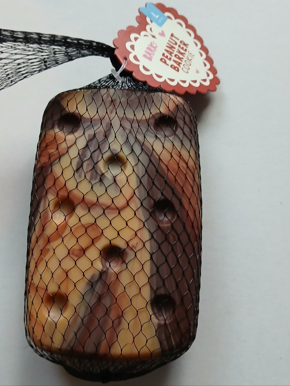 BARK Peanut Barker Cookie Serious Chewing Hard Dog Toy Large Dog